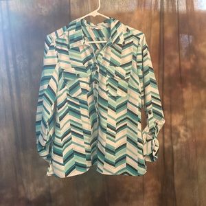 Sea Green/Blue button down